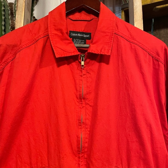 Vintage Calvin Klein Sport red full zip jacket. See photos of condition. XL - Picture 3 of 6